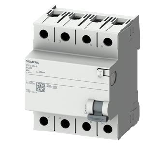 SIEMENS 5SV5644-6 4X40A 400V 300mA A TİPİ FI 70MM TRİFAZE 3FAZ-NÖTR BAĞLANTILI KAÇAK AKIM KORUMA RÖLESİ