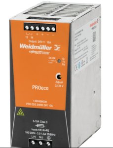 WEIDMULLER GÜÇ KAYNAĞI SWITCH-MODE PRO ECO 240W 24VDC 10A 24VDC
