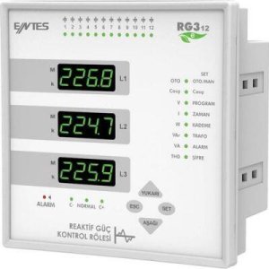 ENTES 12 KADEME REAKTİF RÖLE 3 FAZ 3 AKIM TRAFOLU M3682