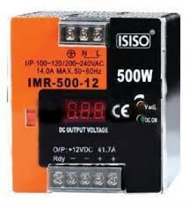 ISISO IMR-500-24 500W 24VDC 20,8A RAYA MONTAJLI MİNİ GÖSTERGELİ GÜÇ KAYNAĞI