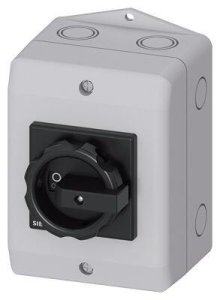 SIEMENS 25A, 9,5 KW 3LD2 KUTULU TİP PAKO ŞALTER IP65 TAHRİK KOLU SİYAH