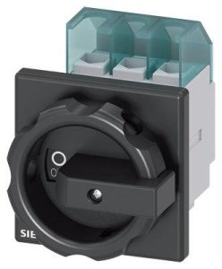 SIEMENS 25A 9,5 KW ACİL STOP ŞALTERİ ÖNDEN TESPİTLİ TAHRİK KOLU SİYAH