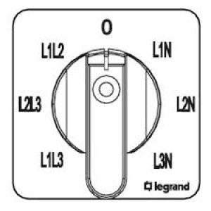 LEGRAND 10A VOLTMETRE KOMÜTATÖRÜ 7 POZLU