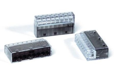 HELLERMANNTYTON 8 Lİ BUAT KLEMENSİ ŞEFFAF - GRİ (40 ADET)