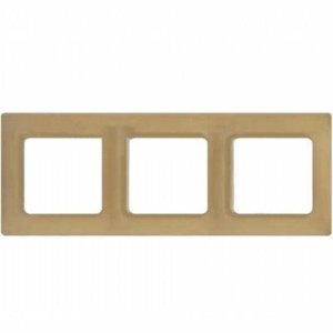 LEGRAND 767373 SALBEİ ŞAMPANYA ÜÇLÜ YATAY ÇERÇEVE