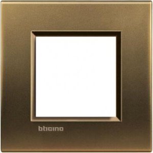 LEGRAND BTICINO LL KARE 2 MODÜL PARLAK BRONZ ÇERÇEVE