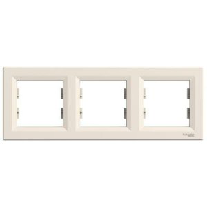 SCHNEIDER ELECTRIC EPH5800323 ASFORA KREM ÜÇLÜ YATAY ÇERÇEVE