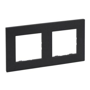 LEGRAND 768372 RAVENTİ FÜME İKİLİ YATAY ÇERÇEVE