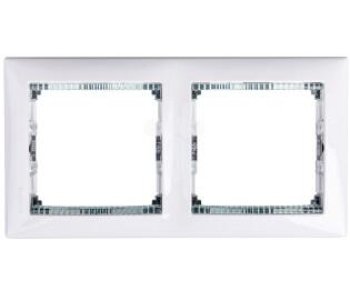 LEGRAND VALENA KRİSTAL BANTLI YATAY İKİLİ ÇERÇEVE