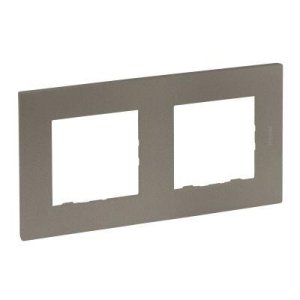 LEGRAND 768572 RAVENTİ BRONZ İKİLİ YATAY ÇERÇEVE