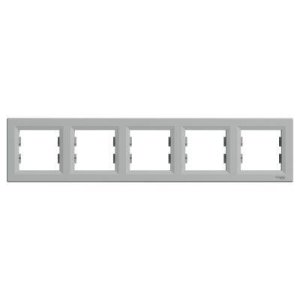 SCHNEIDER ELECTRIC EPH5800561 ASFORA ALÜMİNYUM BEŞLİ YATAY ÇERÇEVE3606480728983