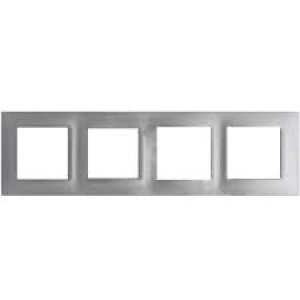 LEGRAND 767354 SALBEİ ALÜMİNYUM DÖRTLÜ YATAY ÇERÇEVE