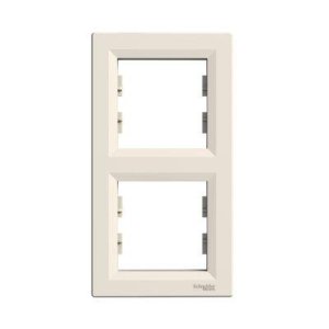 SCHNEIDER ELECTRIC EPH5810223 ASFORA KREM İKİLİ DİKEY ÇERÇEVE