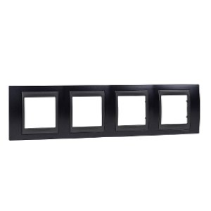 SCHNEIDER ELECTRIC UNİCA TOP KAPAK ÇERÇEVESİ 4 TAKIM H71 METALİK GRİ/GRAFİT