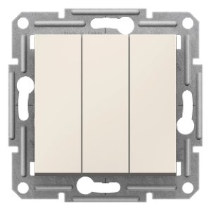 SCHNEIDER ELECTRIC EPH2170123 ASFORA KREM ÜÇLÜ ANAHTAR (ÇERÇEVESİZ)