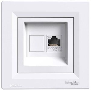 SCHNEIDER ELECTRIC EPH4300121-02 ASFORA BEYAZ 1*RJ45 CAT5E UTP KONNEKTÖRSÜZ DATA PRİZİ