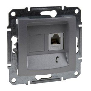 SCHNEIDER ELECTRIC SEDNA 1XRJ11 4 KONTAKLI ALÜMİNYUM