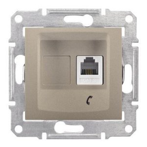 SCHNEIDER ELECTRIC SEDNA 1XRJ11 4 KONTAKLI TİTANYUM