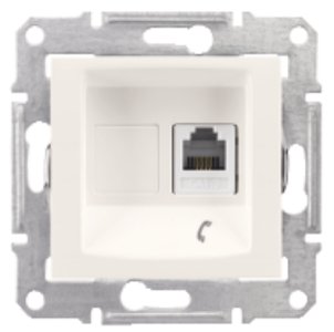 SCHNEIDER ELECTRIC SEDNA 1XRJ11 4 KONTAKLI ALÜMİNYUM