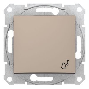 SCHNEIDER ELECTRIC SEDNA LİGHT BUTONU ZİL İŞARETLİ TİTANYUM
