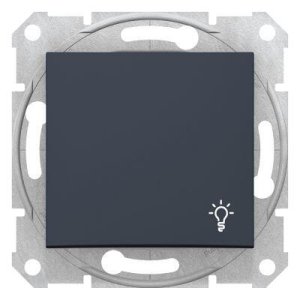 SCHNEIDER ELECTRIC SEDNA LİGHT BUTONU LAMBA İŞARETLİ GRAFİT