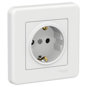 SCHNEIDER ELECTRIC LEONA BEYAZ TOPRAKLI PRİZ
