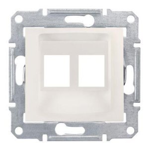 SCHNEIDER ELECTRIC SEDNA RJ45 İKİLİ KAPAK AMP UYUMLU KREM