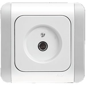 VIKO KARDELEN BEYAZ UYDU PRİZİ F SONLU