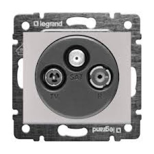LEGRAND VALENA ALÜMİNYUM TV-RD-SAT PRİZ SONLU 2400 MHZ