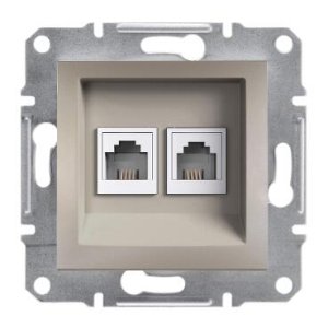 SCHNEİDER ELECTRİC EPH4200169 ASFORA 2*RJ114 KONTAKLI BRONZ
