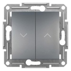 SCHNEİDER ELECTRİC EPH1300162 ASFORA PLUS JALUZİ KUMANDA LİHT BUTON ÇELİK VİDASIZ ÇERÇEVESİZ
