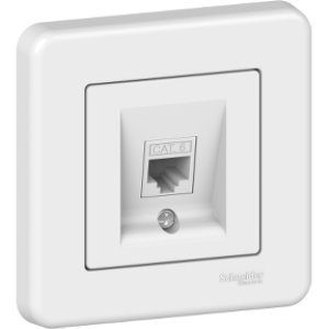 SCHNEIDER ELECTRIC LEONA BEYAZ TEKLİ DATA PRİZ (CAT 6)