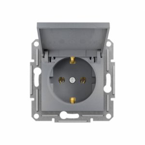 LEGRAND 768818 RAVENTİ TİTANYUM KAPAKLI TOPRAKLI PRİZ