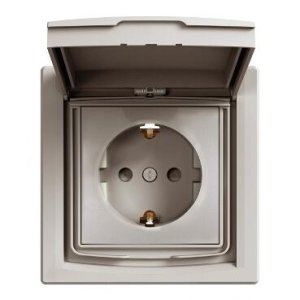 SCHNEİDER ELECTRİC EPH3100369 ASFORA PLUS KAPAKLI TOPRAKLI PRİZ IP44 BRONZ VİDALI ÇERÇEVELİ