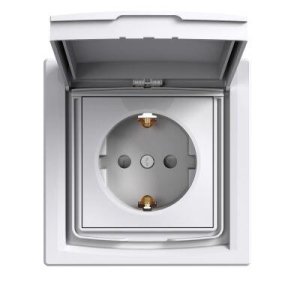 SCHNEIDER ELECTRIC EPH3100321 ASFORA BEYAZ KAPAKLI YAN TOPRAKLAMALI ÇOCUK KORUMALI IP44 TEKLİ PRİZ