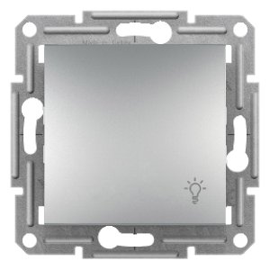SCHNEIDER ELECTRIC EPH0900161 ASFORA ALÜMİNYUM IŞIK İŞARETLİ LIGHT ANAHTAR (ÇERÇEVESİZ)