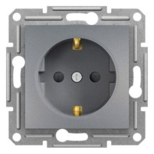 SCHNEIDER ELECTRIC EPH2900262 ASFORA ÇELİK ÇOCUK KORUMALI TOPRAKLI PRİZ (ÇERÇEVESİZ)