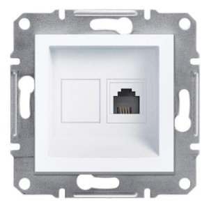 SCHNEIDER ELECTRIC EPH4170121 ASFORA BEYAZ TEKLİ RJ11 TELEFON PRİZİ
