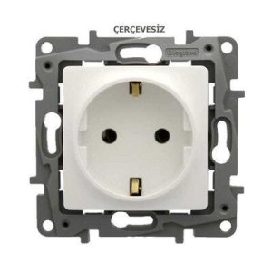 LEGRAND 767115 SALBEİ BEYAZ ÇOCUK KORUMALI TOPRAKLI PRİZ