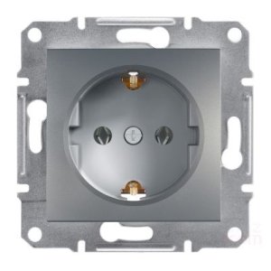 SCHNEIDER ELECTRIC EPH2900162 ASFORA ÇELİK TOPRAKLI PRİZ (ÇERÇEVESİZ)