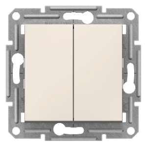 SCHNEIDER ELECTRIC EPH1170123 ASFORA KREM İKİLİ LIGHT BUTON (ÇERÇEVESİZ)