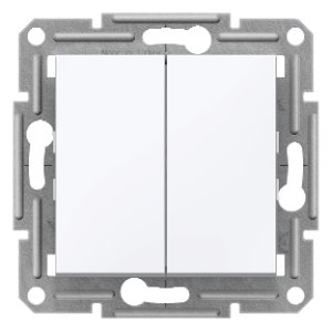SCHNEIDER ELECTRIC EPH1170121 ASFORA BEYAZ İKİLİ LIGHT BUTON (ÇERÇEVESİZ)