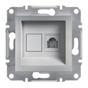 SCHNEIDER ELECTRIC EPH4100161 ASFORA ALÜMİNYUM TEKLİ RJ11 TELEFON PRİZİ