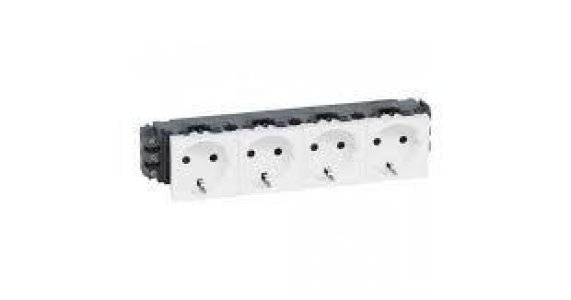 LEGRAND ARMADA 4XDLP TOPRAKLI PRİZ BEYAZ
