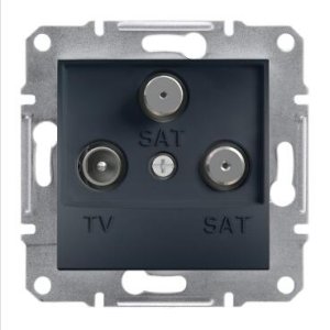 SCHNEİDER ELECTRİC EPH3600171 ASFORA TV SAT SAT PRİZİ SONLU ÜÇLÜ ANTRASİT