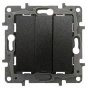 LEGRAND 767303 SALBEİ ANTRASİT ÜÇLÜ ANAHTAR