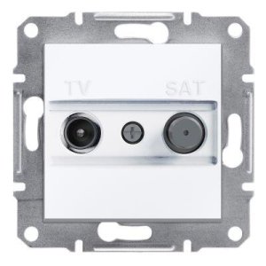 SCHNEIDER ELECTRIC EPH3470121 ASFORA BEYAZ TV-SAT PRİZİ 1DB SONLU