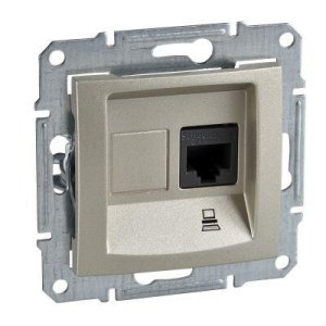 SCHNEIDER ELECTRIC SEDNA 1XRJ45 CAT5E-UTP TİTANYUM