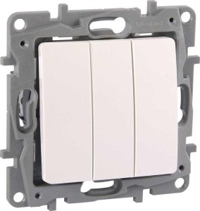 LEGRAND 767103 SALBEİ BEYAZ ÜÇLÜ ANAHTAR