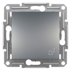 SCHNEIDER ELECTRIC EPH0800162 ASFORA ÇELİK ZİL İŞARETLİ LIGHT ANAHTAR (ÇERÇEVESİZ)